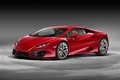 Lamborghini Huracan LP580-2 rouge 3/4 avant gauche