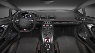 Lamborghini Huracan LP580-2 rouge intérieur