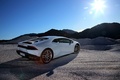 Lamborghini Huracan LP610-4 blanc 3/4 arrière droit