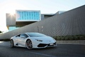 Lamborghini Huracan LP610-4 blanc 3/4 avant droit