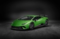 Lamborghini Huracan Performante vert 3/4 avant gauche