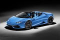 Lamborghini Huracan Spyder - Bleu - 3/4 avant gauche