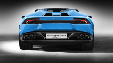 Lamborghini Huracan Spyder - Bleu - Face arrière