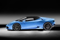 Lamborghini Huracan Spyder - Bleu - Profil gauche