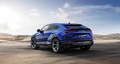 Lamborghini Urus bleu 3/4 arrière gauche