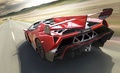 Lamborghini Veneno Roadster - rouge - 3/4 arrière gauche dynamique