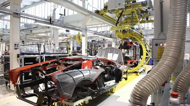 Usine Lamborghini - chaîne de montage Aventador