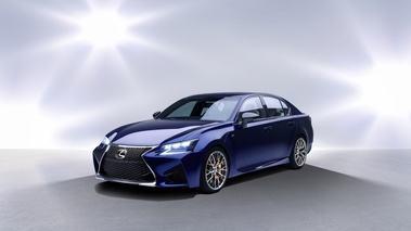 Lexus GS-F - Bleue - 3/4 avant gauche