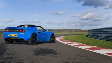 Lotus Elise S Club Racer bleu 3/4 arrière droit