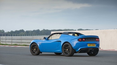 Lotus Elise S Club Racer bleu 3/4 arrière gauche