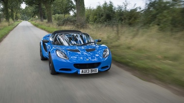 Lotus Elise S Club Racer bleu 3/4 avant droit travelling 2