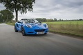 Lotus Elise S Club Racer bleu 3/4 avant droit travelling