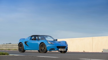 Lotus Elise S Club Racer bleu 3/4 avant droit