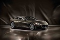 Maserati GranCabrio Fendi marron 3/4 avant droit capoté