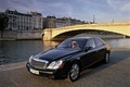 Maybach 57 noir 3/4 avant gauche