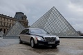 Maybach 62 bleu/beige 3/4 avant droit