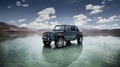 Mercedes Maybach G650 Landaulet bleu 3/4 avant gauche