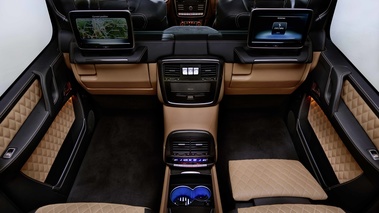 Mercedes Maybach G650 Landaulet bleu intérieur