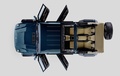 Mercedes Maybach G650 Landaulet bleu vue du dessus