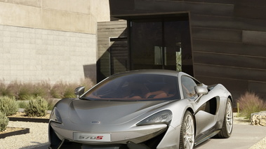 McLaren 570S Coupé - Grise - 3/4 avant gauche