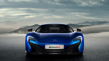 McLaren 650S - bleue - face avant