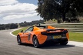 McLaren 650S Spider orange 3/4 arrière gauche travelling