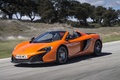 McLaren 650S Spider orange 3/4 avant gauche travelling