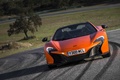 McLaren 650S Spider orange face avant penché