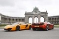 McLaren MP4-12C Spider orange 3/4 arrière droit