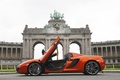 McLaren MP4-12C Spider orange profil porte ouverte