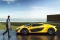 McLaren P1 jaune profil