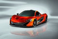 McLaren P1 orange 3/4 avant gauche