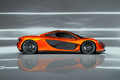 McLaren P1 orange profil