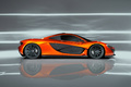 McLaren P1 orange profil