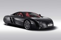 McLaren X-1 noir 3/4 avant droit