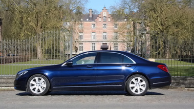 Mercedes-Benz S500 Plug-In Hybrid - Bleue - profil gauche