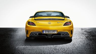 Mercedes-Benz SLS AMG Black Series - jaune - face arrière