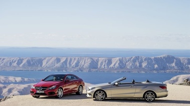 Mercedes Classe E coupé 2013 - rouge - coupé + cabriolet