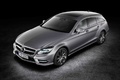 Mercedes CLS Shooting Break anthracite 3/4 avant gauche