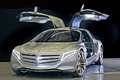 Mercedes F125 Gullwing Concept - 3/4 avant gauche, portes ouvertes