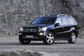 Mercedes GL450 noir 3/4 avant gauche