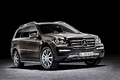 Mercedes GL500 marron 3/4 avant droit