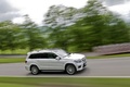 Mercedes GL63 AMG - blanc - profil droit, dynamique