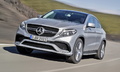 Mercedes GLE 63 AMG Coupé - Gris - 3/4 avant gauche dynamique