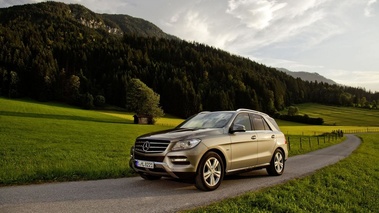 Mercedes ML500 - marron - 3/4 avant droit