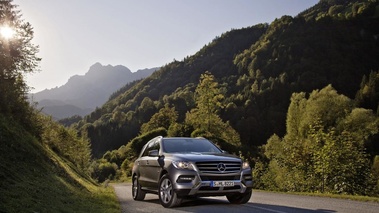 Mercedes ML500 - marron - 3/4 avant gauche