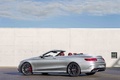 Mercedes S63 AMG Cabriolet gris 3/4 arrière gauche