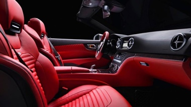 Mercedes SL R231 - Argent - habitacle rouge & noir
