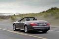 Mercedes SL500 anthracite mate 3/4 arrière gauche travelling