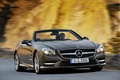 Mercedes SL500 anthracite mate 3/4 avant droit travelling